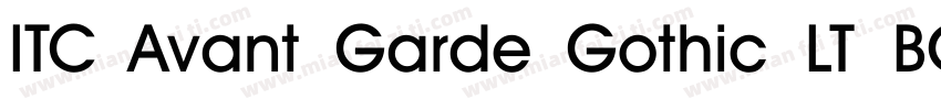ITC Avant Garde Gothic LT BOLD字体转换
